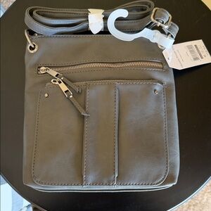 Gray Crossbody Bag